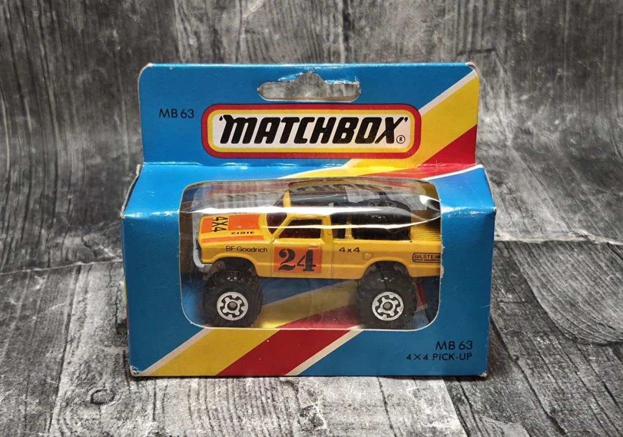 Stary Matchbox 4x4 Open Back Pick Up MiB 1983 bluebox | KateCars