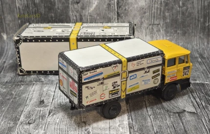DAF FA 3300 Walizka Paris Dakar Rally 1983 – Unikatowy Model Vintage | KateCars