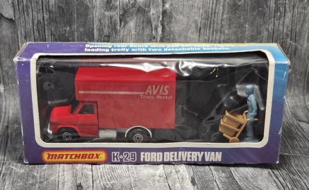 Matchbox Super Kings K-29 Ford Delivery Van | Unikatowy Model Vintage – oryginalny, kompletny zestaw| KateCars