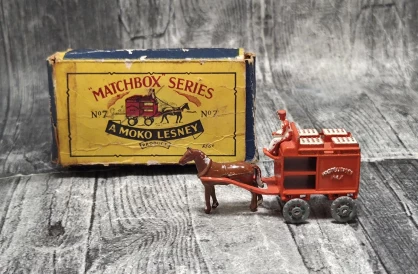Matchbox Regular Wheels 7a Milk Float 1954 | Unikatowy Model Vintage – oryginalny, z pudełkiem | KateCars