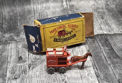 Matchbox Regular Wheels 7a Milk Float 1954 | Unikatowy Model Vintage – oryginalny, z pudełkiem | KateCars