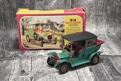 Matchbox Models of Yesteryear Y-3A 1910 Benz Limousine | Unikatowy Model Vintage – oryginalny, z pudełkiem | KateCars