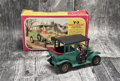Matchbox Models of Yesteryear Y-3A 1910 Benz Limousine | Unikatowy Model Vintage – oryginalny, z pudełkiem | KateCars