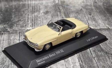 Mercedes-Benz 190SL Cabriolet – Unikatowy Model w skali 1/43 | KateCars